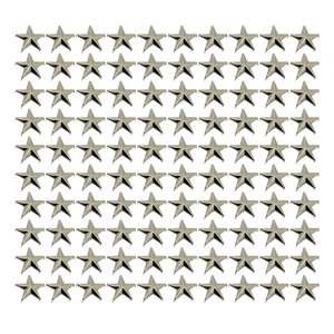 Bothyi - 100 Remaches De Estrella De Cinco Puntas De Metal Para Sombreros, Bolsos, Disfraces Con Tachuelas De Bricolaje, 2 Cm