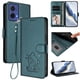 thumbnail image 2 of Funda Billetera con Relieve de Gato para Motorola MOTO G85 5G, Verde Oscuro, 2 of 6