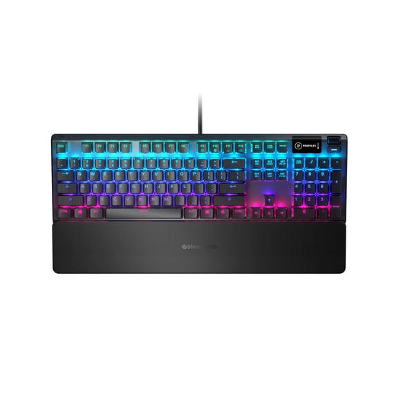 Teclado SteelSeries Apex 5 Mecánico RGB con Switch Azul