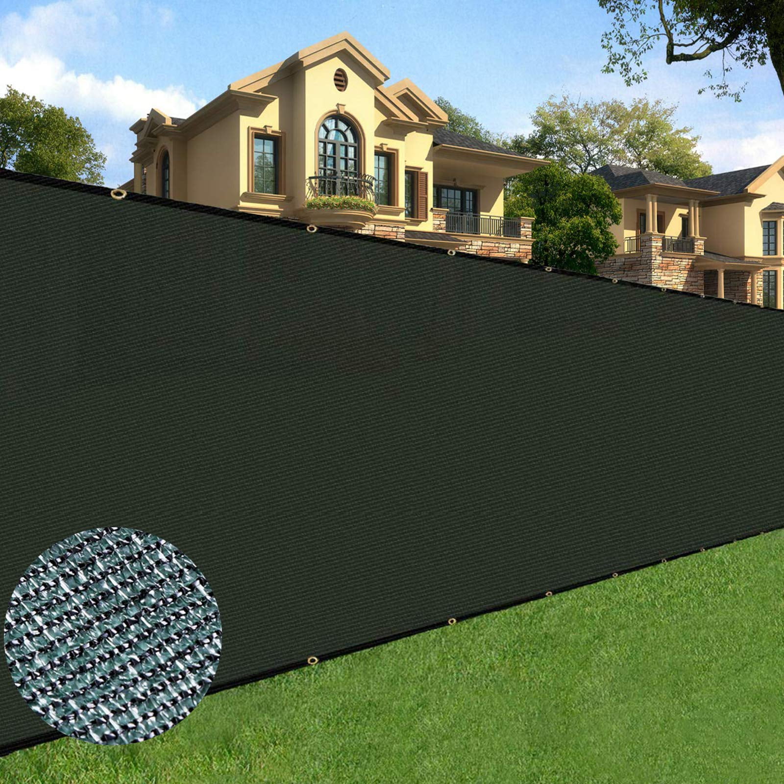 Malla De Privacidad Para Cercas Sunnyglade 183x15 M Resistente Verde
