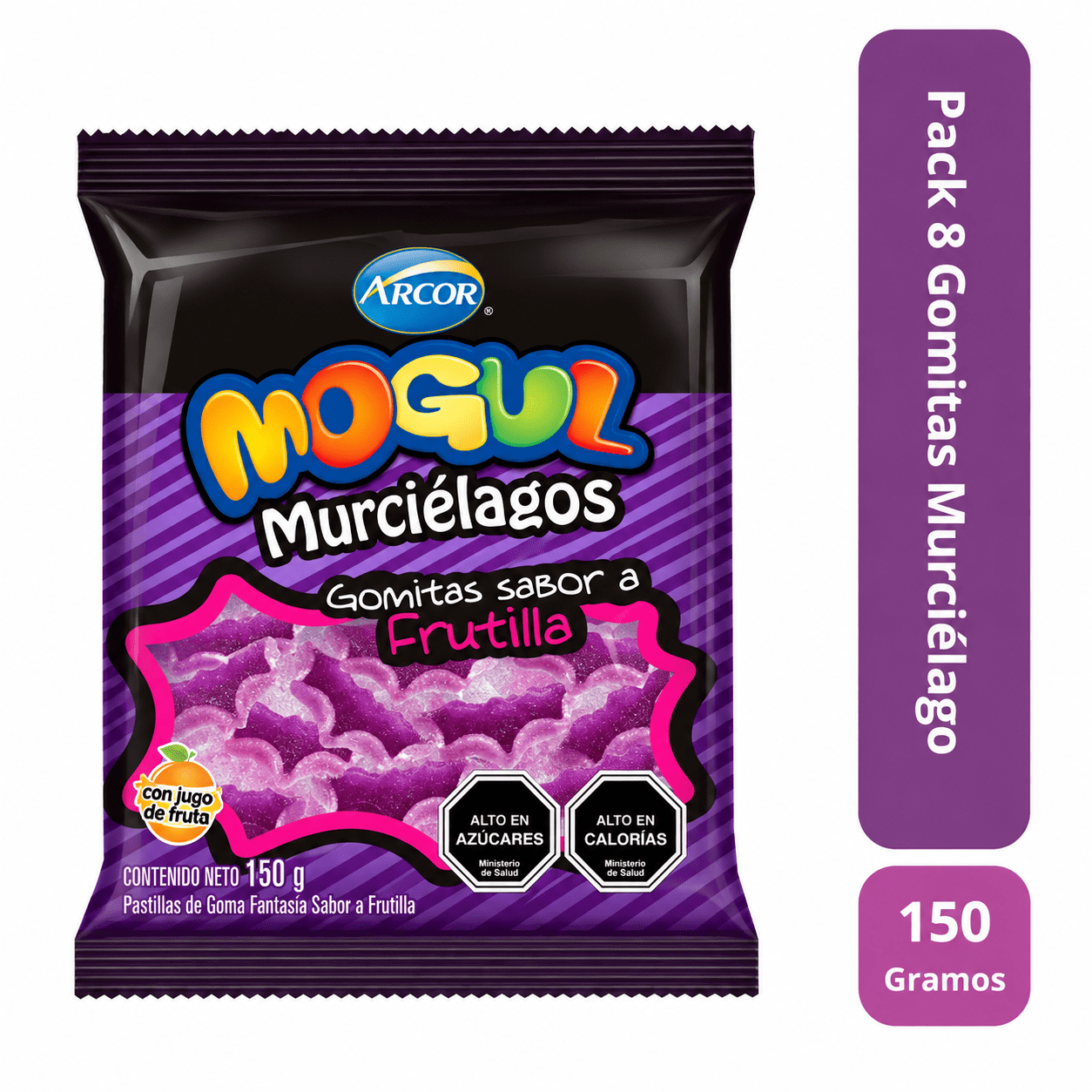 Pack 8 Mogul Murcielago Hallowen