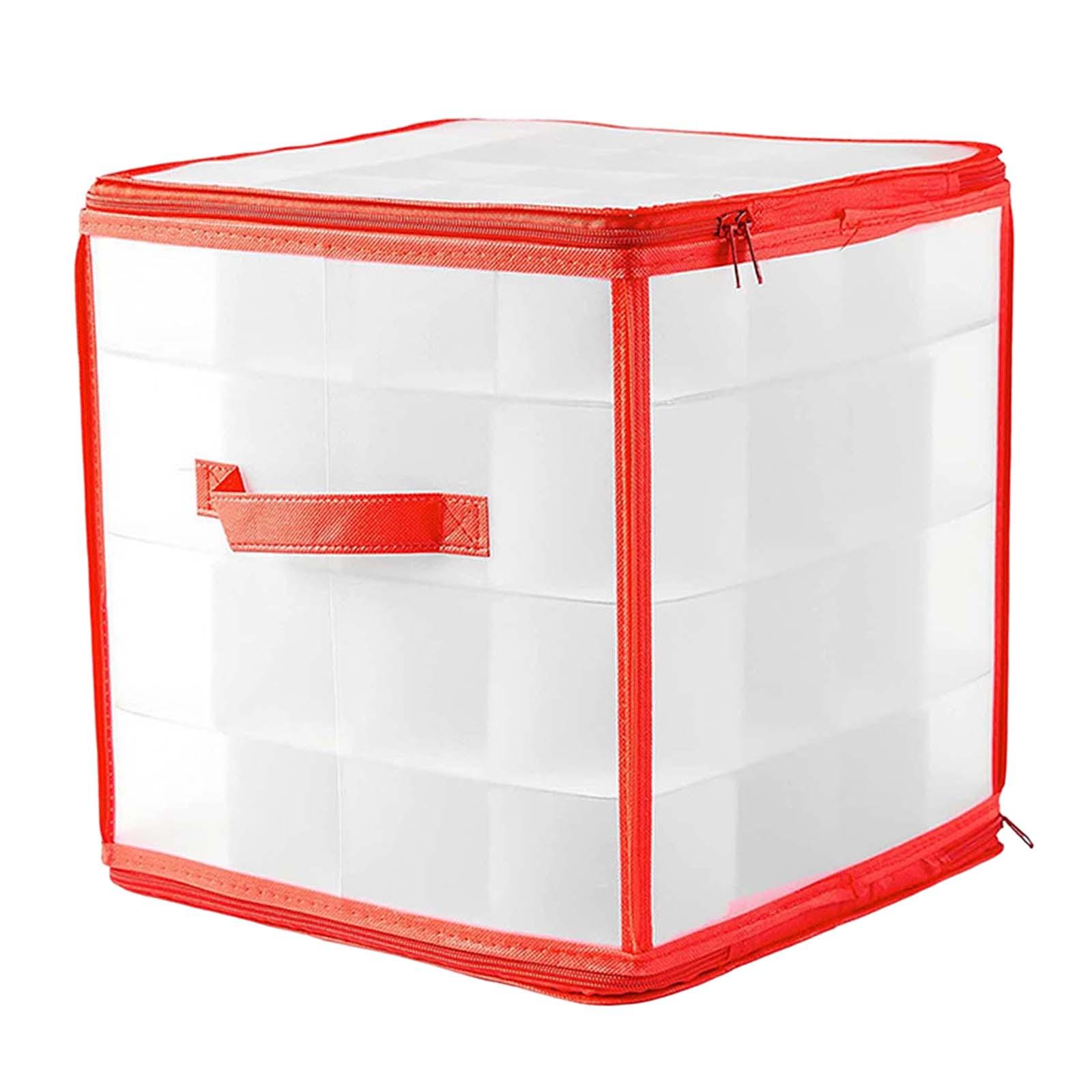 Bothyi - Compartimento De Caja De Almacenamiento De Adorno De Navidad De 64 Rejillas Duradero Para Vacaciones