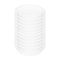 Magideal - 12 Platillos Redondos Resistentes De 11,81 Pulgadas Para Plantas, Prácticos Y De Uso Doméstico, Bandejas De Goteo Para Plantas De Interior Y Exterior. Transparente