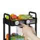 thumbnail image 3 of Carrito de almacenamiento Lainesia de 3 niveles con ruedas bloqueables, negro, 3 of 8
