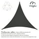 thumbnail image 2 of Toldo vela triangular color marengo Miglu + kit de instalación, 2 of 10