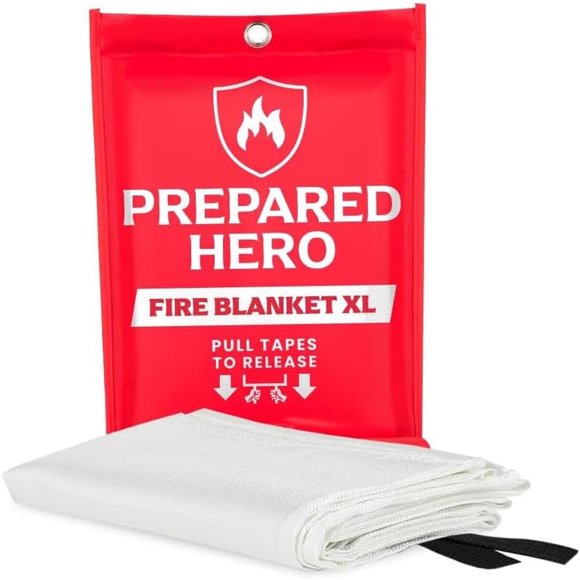 Prepared Hero Emergency Fire Blanket XL, Kitchen Home, 47