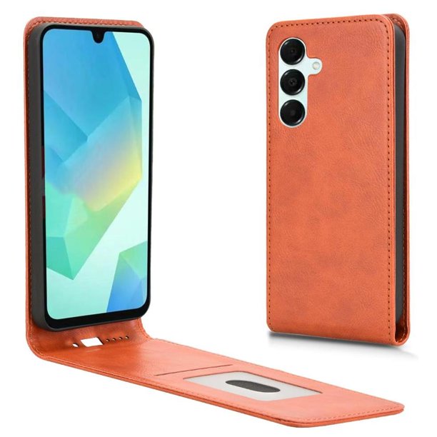Funda tipo folio para Samsung Galaxy A25 5G con soporte magnético y protección para la cámara Marrón