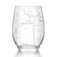 thumbnail image 1 of Copa de vino Well Told con mapa de San Francisco grabado, 444 ml, 1 of 5