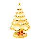 thumbnail image 1 of Caja decorativa en forma de árbol de Navidad con diseño de nieve, 1 of 1