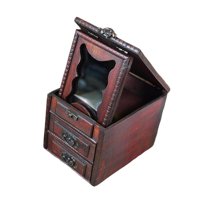 Ioensy - Caja De Madera Para Joyas, Contenedor Para Exhibir Joyas, Para Aretes, Gemelos, Anillos