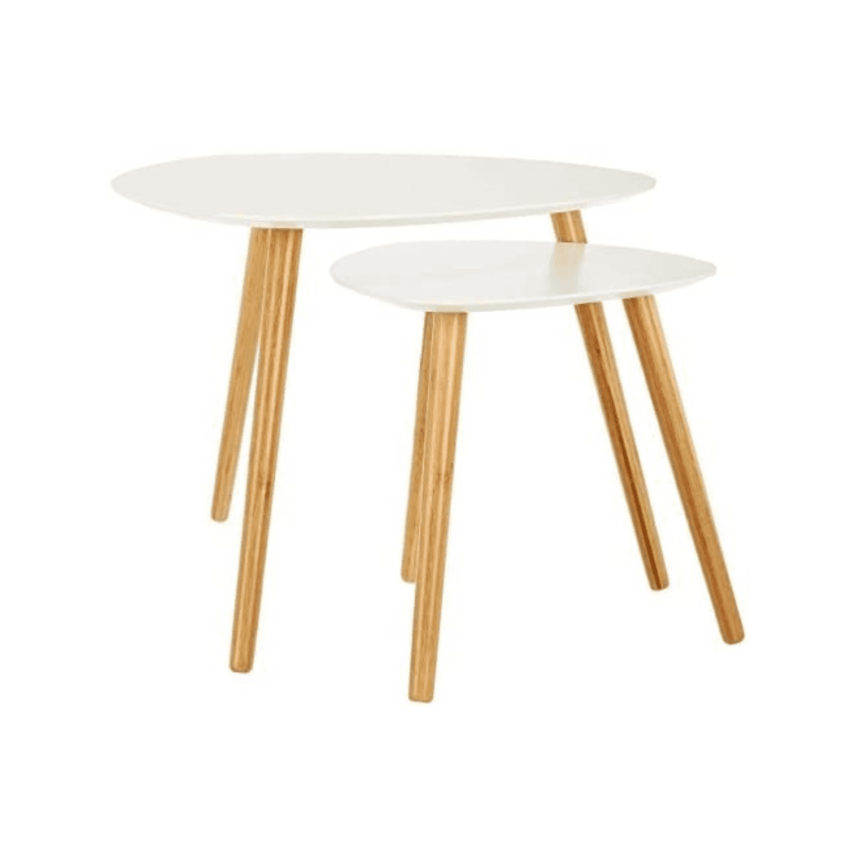 Habita2 Chile - Set De Mesas Dobles Estilo Nordico