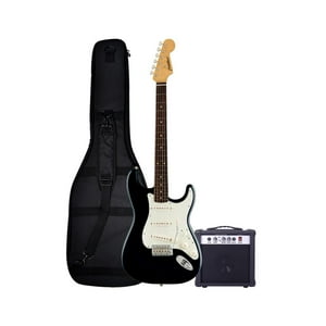 Combo Guitarra Eléctrica Negra + Amplificador Fiddler