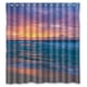 thumbnail image 1 of Cortina de ducha con diseño de olas de surf y puesta de sol en la playa, con ganchos, tamaño 66 x 72 pulgadas, 1 of 3