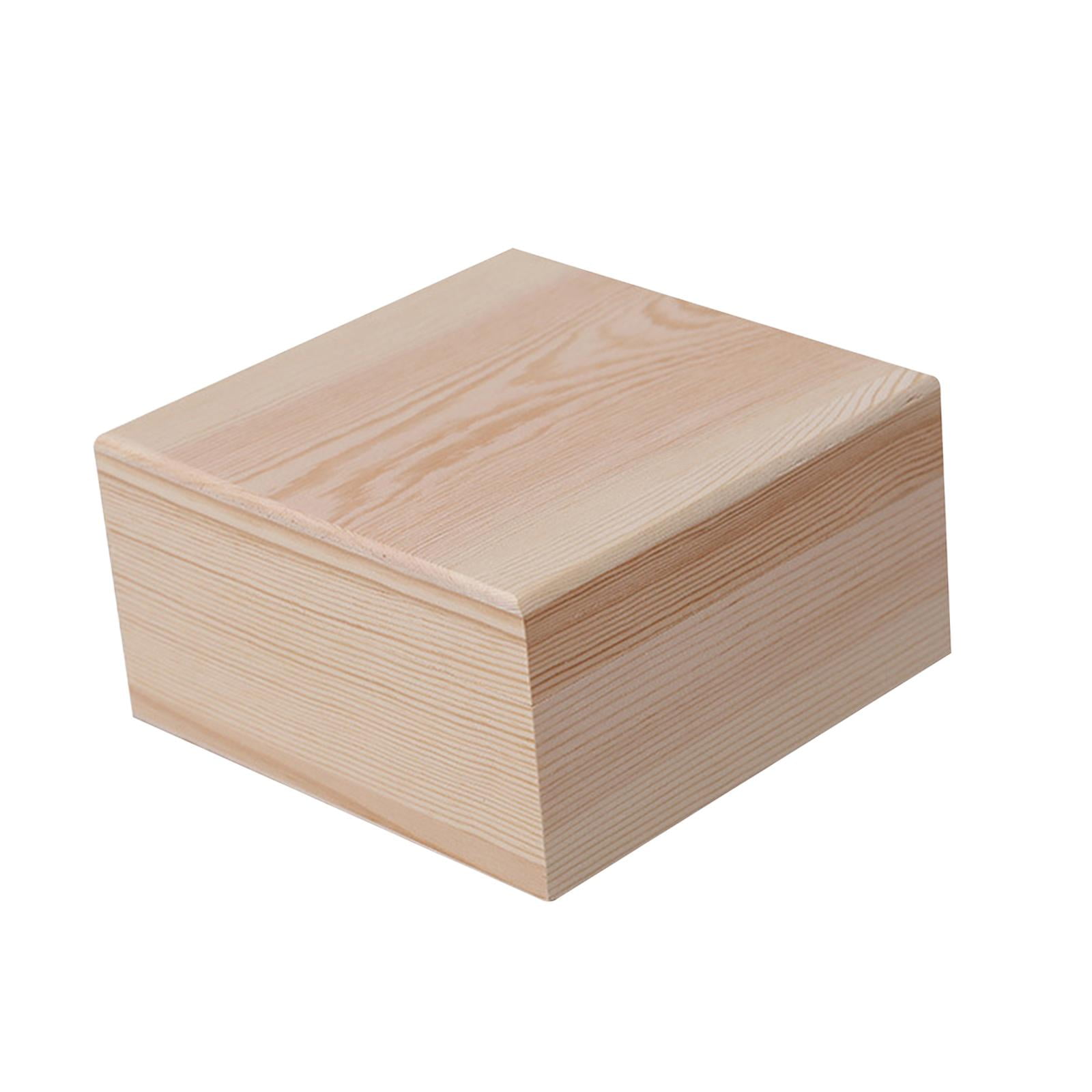 Bothyi - Caja De Almacenamiento De Madera, Caja Organizadora De Contenedores Para Organización Del Hogar, Pasatiempos Artísticos, 15cm X 15cm X 8cm