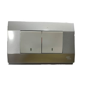 Art Dna - Interruptor Doble 9/15 10A Plata K-P03