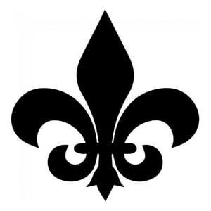 Rienda Libre Graphics - Decomural Fleur De Lis Tile Lily Flower Ws-33471