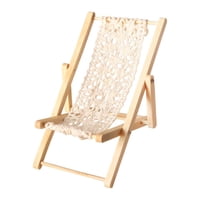 Bothyi - Casa De Muñecas Lounge Chair 1:12 Ornament Gifts Photo Props Silla De Cubierta Simulada