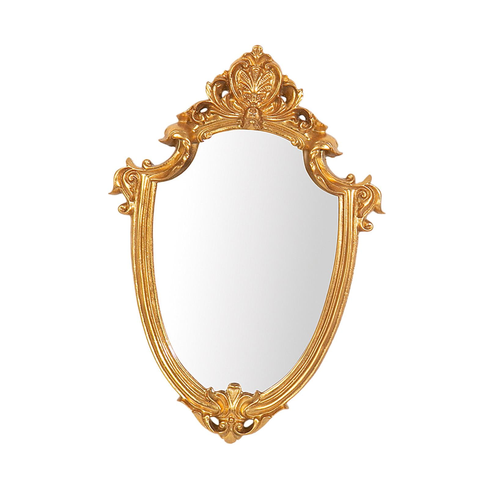 Magideal - Espejos De Baño Antiguos, Espejo De Maquillaje, Decoración De Pared, Espejo De Pared Decorativo Para Entrada, Dormitorio, Sala De Estar, Decoración L