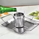 thumbnail image 3 of Cerveza vertical lata de pollo tostadora estante - Acero inoxidable - Incluye estante, lata, sartén para jugoso y sabroso pollo en parrilla y horno - lavavajillas de seguridad, 3 of 3