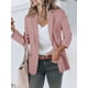 thumbnail image 2 of Blazer Cicy Bell para mujer, casual, con frente abierto, oficina, trabajo, color rosa nude, 2 of 6