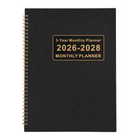 Planificador Mensual Anabiup 2026-2028, Calendario De 3 Años, Negro