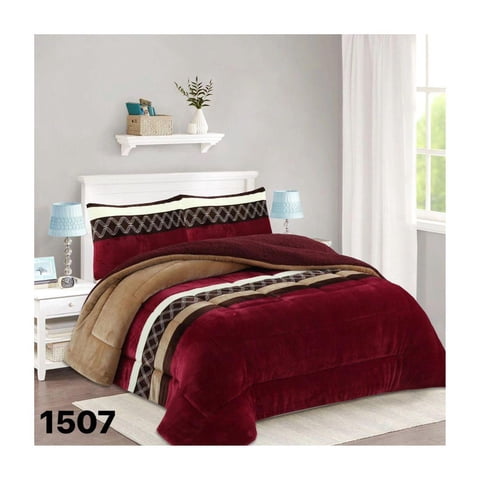 Genérico - Cobertor Chiporro King - Rojo Café 1507