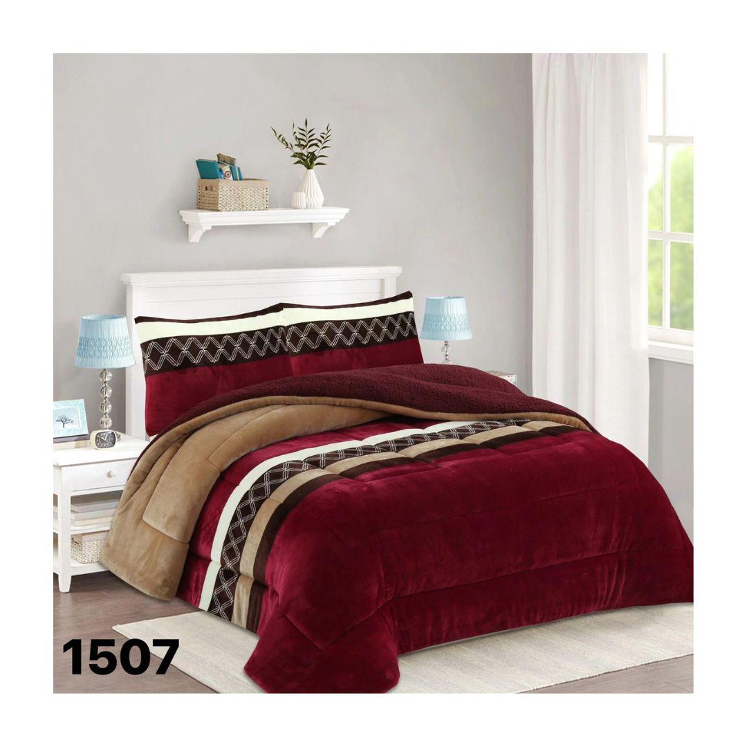 Genérico - Cobertor Chiporro King - Rojo Café 1507