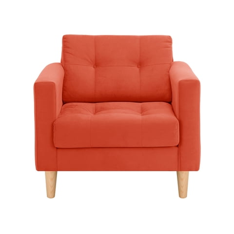 Bodevir - Sofa Retro 1C Felpa 05 Naranja