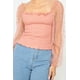 thumbnail image 4 of Top Fruncido Con Cuello Cuadrado, 4 of 5