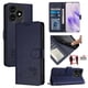 thumbnail image 1 of Funda tipo cartera FOXDOCK para itel A70 con soporte, ranuras, RFID, diseño de gato, 1 of 5
