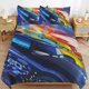 thumbnail image 4 of Cars Lightning McQueen Boys 3 Piece Bedding with 1 Flat Sheet And 2 Pillowcases Twin Bed Sheets, 4 of 5