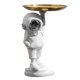thumbnail image 3 of Astronauta Estatua Bandeja Insuficiente Escultura Esculturas Caramelo Llavero Plato Decoración Plateado, 3 of 5