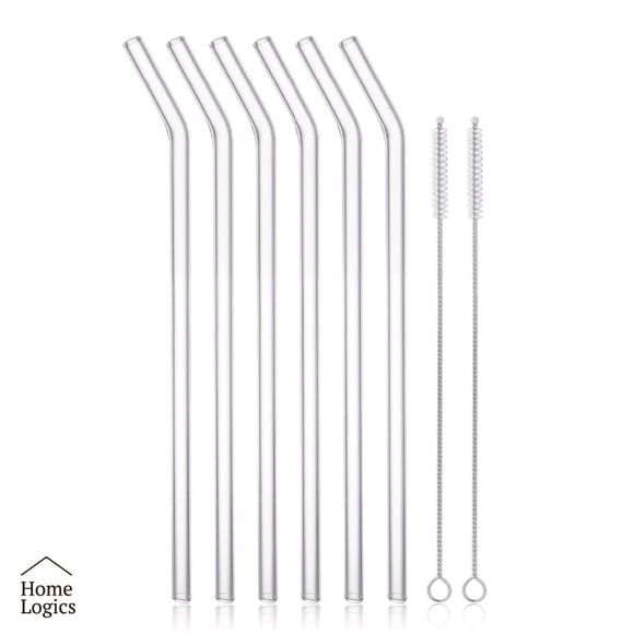 Set 6 Bombillas Vidrio Reutilizables Home Logics 1 un