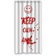 thumbnail image 1 of Cortina de ducha Bloods Keep Clam, juego de cortina de baño con ganchos, tamaño 36 x 72 pulgadas, 1 of 3