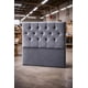 thumbnail image 2 of Respaldo Moderno Cama 1.5 Plaza Capitone Felpa Color Gris, 2 of 3