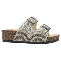 Sandalia De Mujer De Color Blanco Casual Chalada Doit-20