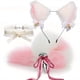 thumbnail image 1 of 3pcs/set Fox Tail Butt Plug & Lace Chocker & Fox Ear Headband Set, Adults Couples Sex Toys, 1 of 3