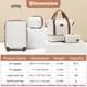thumbnail image 5 of Set De Equipaje K1871 4 Piezas Carry On Hardside Color Crema Y Blanco, 5 of 8