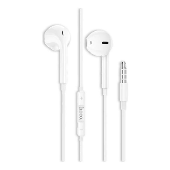 Audifono Hoco Crystal M101 Plug 3.5 Blanco blanco