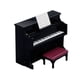 thumbnail image 1 of Piano De Casa De Muñecas Con Taburete, Instrumento Musical Para Accesorios De Casa De Muñecas 1/12, Negro, 1 of 5