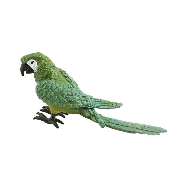 Adornos Realistas De Pájaros Loros Artificiales Lindos Para Interior Al Aire Libre Porche Hogar Verde