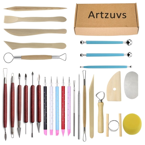 Set De 28 Herramientas Para Modelado Y Escultura En Arcilla Para Cerámica