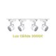 thumbnail image 1 of Lámpara Riel 4 Focos Hexagonal Luz Cálida 1mt Blanco Moderno, 1 of 6