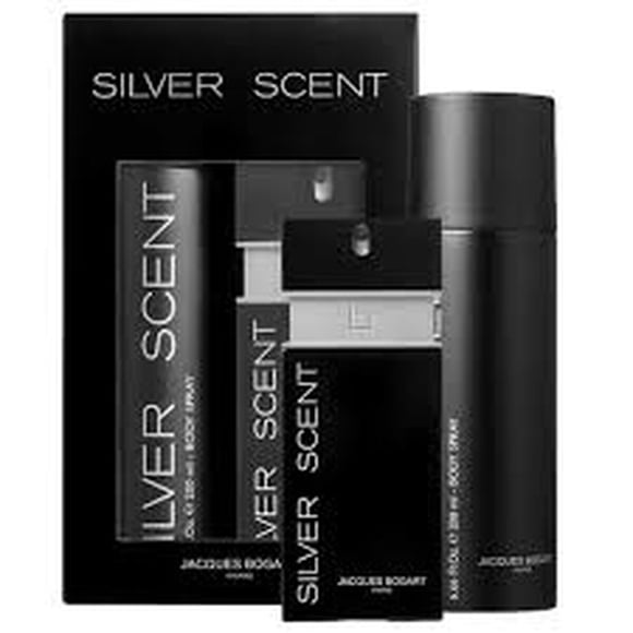 Perfume Jacques Bogart Silver Scent 3.3 oz EDT Set de 2 Piezas para Hombre