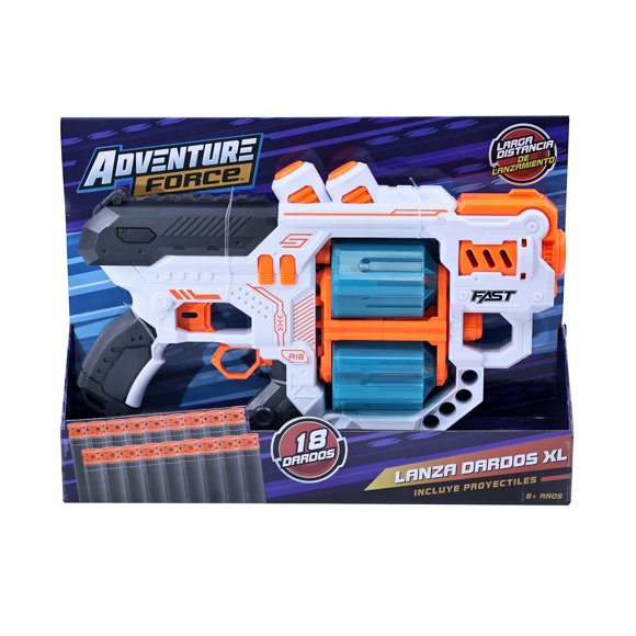 Lanzador de dardos XL Incluye 18 Proyectiles - Adventure Force