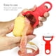 thumbnail image 5 of Pelador de verduras KITCHPOWER con cuchillas de acero al carbono, paquete de 3, 5 of 7