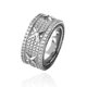 thumbnail image 2 of Anillos Bling Punky de Rapero de Lujo a la Moda para Hombre Chapados en Oro de 14K Brillantes con Hielo para Hombre Hip Hop Zirconia Cúbica Anillos de Compromiso, 2 of 9