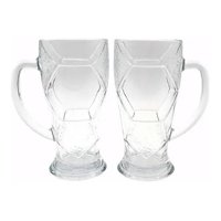 Cristar - Set De 2 Vasos Diseño Balon Futbol Ziel 600Cc