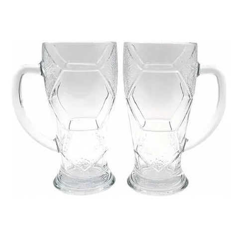 Cristar - Set De 2 Vasos Diseño Balon Futbol Ziel 600Cc