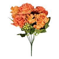 Genérico - Set 4 Flores Decorativas Artificiales Ramo Floración Jhn